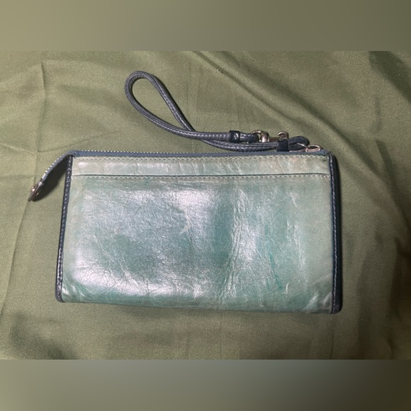 Coach Blue Leather Wristlet - Picture 2 of 6